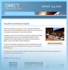 Direct Email Upate - July 2009